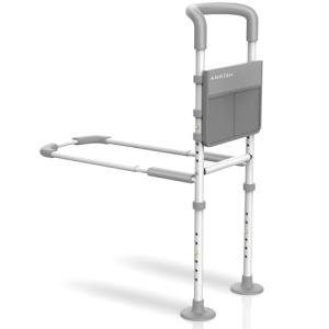 Agrish Bed Rails for Elderly Adults Safety, Bed Rails for Seniors with Storage Pouch & Support Legs, Adjustable Bed Assist Rail for Surgery Patients - Medical Bed Rail