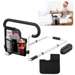 SEESMILE Bed Rails for Elderly Adults Safety, Adjustable Bed Assist Rail for Seniors, Bed Safety Rail with 2 Storage Bag and Fixing Strap, Fit King, Queen, Full, Twin, Supports 300 lbs