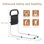 YJGH Bed Rails for Elderly Adults Safety, Bed Assist Rails for Seniors, Adjustable (19.3"-23") with 0.47 in Thick Steel Tube, Fits King, Queen, Full, Twin Bed