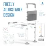 Agrish Bed Rails for Elderly Adults Safety, Bed Rails for Seniors with Storage Pouch & Support Legs, Adjustable Bed Assist Rail for Surgery Patients - Medical Bed Rail