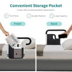 SEESMILE Bed Rails for Elderly Adults Safety, Adjustable Bed Assist Rail for Seniors, Bed Safety Rail with 2 Storage Bag and Fixing Strap, Fit King, Queen, Full, Twin, Supports 300 lbs