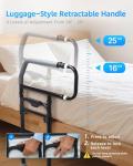 Sangohe Bed Rails for Elderly Adults Safety - Heavy Duty Bed Rail for Senior & People Falling Out of Bed - Bed Rail for Elderly, Height Adjustable, Fits Thick Mattress, Hold up to 300 Lbs, 504Q