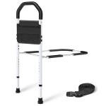 MNIENT Bed Rails for Elderly Adults Safety - ASTM Approved Bed Side Rail for Seniors with Support Leg,Two-side Storage Bag, Non-Slip Bed Assist Cane Guard,Adjustable Bedrails for King,Queen,Full,Twins