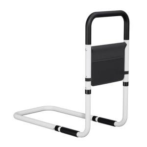 Hopelight Adjustable Bed Rail Support Handle with Storage Pouch, White and Black, Height Assist Safety Guard, Adjustable Bed Assist Rails for Seniors & Patients - Fits All Beds, Tool-Free Assembly