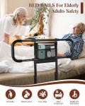Bed Rails for Elderly Adults Safety, Extended Bed Assist Rail for Seniors with Motion Sensor Light - Adjustable Side Bed Guard Rails Handle Support Bar with Storage Bag, Fit King Queen Full Twin Beds