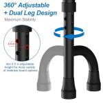 KingPavonini Bed Rails for Elderly Adults Safety ASTM Compliant, 2026 Upgraded Railings for Seniors with 9-Level Adjustable Handles, Stable Bed Cane Hold up to 400 lbs, Storage Bag & Tool-Free