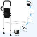 Bed Rails for Elderly Adults Safety - Adjustable Bed Assist Rails for Full Size, Portable Bed Cane for Seniors With Storage Pocket, Hold Up to 330 Lbs, Easy Setup, Bedside Safety and Stability