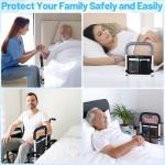 Moodooy Bed Rails for Elderly Adults Safety,Bed Rail for Seniors,Bed Rails for Queen,Bed Safety Rail for Elderly Adult,Bed Safety Rail with Strap,Adjustable Bed Rail for Elderly,Couch Rail,Sofa Rail