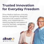 Drive Medical 4 Wheel Rollator Walker with Seat