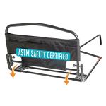 Stander 30inch Safety Bed Rail with Padded Pouch, Folding Guardrail for Adults, Seniors, and Elderly, Bedside Stand Assist Bar, Fits King, Queen, Full, and Twin Beds, ASTM Safety Approved Bedrail