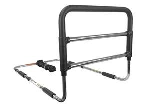 Essential Medical Supply Height Adjustable Hand Bed Rail with Attached Securing Strap for Greater Stability and Safety for Adults, Seniors and The Elderly - Designed for Any Width Mattress