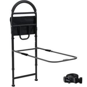 Ceither ASTM Approved Bed Rails for Elderly Adults Safety - 330lbs Weight Capacity, Height Adjustable Non-Slip Handle with Fixing Strap, Tool-Free Installation for Seniors/Pregnant/Disabled