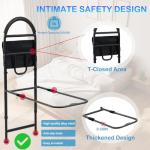 Ceither ASTM Approved Bed Rails for Elderly Adults Safety - 330lbs Weight Capacity, Height Adjustable Non-Slip Handle with Fixing Strap, Tool-Free Installation for Seniors/Pregnant/Disabled