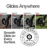 Foldable Rollator Walker for Seniors with Seat