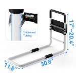 Adjustable Bed Rail for Elderly Adults: Bedside Support for Seniors, Fits King‑Queen‑Full‑Twin, Heavy-Duty Medical Device for Home and Hospital Use, 300 lb Capacity