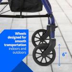 Medline Rollator Walker with Seat and Wheels