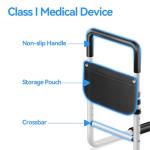 Adjustable Bed Rail for Elderly Adults: Bedside Support for Seniors, Fits King‑Queen‑Full‑Twin, Heavy-Duty Medical Device for Home and Hospital Use, 300 lb Capacity