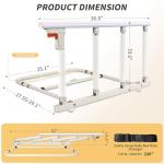 FAYITING Bed Rails for Elderly Adults Safety, Folding Bed Assist Rails for Seniors, Bed Handle Bedside Assist Guard Rails for Adults, Fall Prevention Safety with Collapsible Bedrails, 37x20