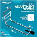 NEDA Bed Rails for Elderly Adults Safety | Medical Grabbers for Seniors & Safety Support Rail | Bed Cane for All Bed Sizes | ASTM & CPSC Certified