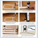 BOLESHU Bed Rails for Elderly Adults Safety, Medical Bed Assist Rail for Seniors, Bedrails for King Twin Full Size Bed, Height Adjustable Bedside Railing Grab Bar Handle with Storage Bag