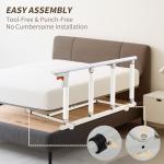 FAYITING Bed Rails for Elderly Adults Safety, Folding Bed Assist Rails for Seniors, Bed Handle Bedside Assist Guard Rails for Adults, Fall Prevention Safety with Collapsible Bedrails, 37x20