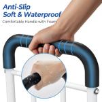 BigDolphin Bed Rails for Elderly Adults Safety 2026 Upgrade - ASTM Compliant Adjustable Bed Cane with Non-Slip Ergonomic Handle & Storage Pocket, Bed Railings for Seniors Support 350 LBS, Tool-Free