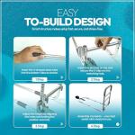 NEDA Bed Rails for Elderly Adults Safety | Medical Grabbers for Seniors & Safety Support Rail | Bed Cane for All Bed Sizes | ASTM & CPSC Certified