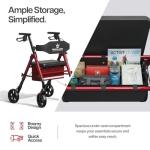 Foldable Rollator Walker for Seniors with Seat