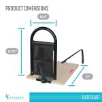 Stander BedCane, Adult Bed Rail and Support Handle, Bedside Safety Elderly Stand Assist with Organizer Pouch, ASTM Safety Approved Bedrail