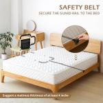 NobrNyanT Bed Rails Grab Bar Bed Handrails for Elderly Adults Safety, Bed Cane for Seniors with Foam Handle and Storage Pocket, Adjustable Bedside Assist