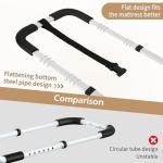 NobrNyanT Bed Rails Grab Bar Bed Handrails for Elderly Adults Safety, Bed Cane for Seniors with Foam Handle and Storage Pocket, Adjustable Bedside Assist