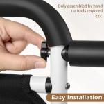 NobrNyanT Bed Rails Grab Bar Bed Handrails for Elderly Adults Safety, Bed Cane for Seniors with Foam Handle and Storage Pocket, Adjustable Bedside Assist