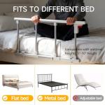 Gitaobac Bed Rails for Elderly Adults Safety, Folding Assist Handle with Motion Sensor Light, Fall Prevention Guard for Seniors & Surgery Patients, Fits Twin, Queen & King Beds, Tool-Free Assembly