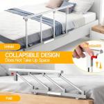 Gitaobac Bed Rails for Elderly Adults Safety, Folding Assist Handle with Motion Sensor Light, Fall Prevention Guard for Seniors & Surgery Patients, Fits Twin, Queen & King Beds, Tool-Free Assembly