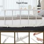 ELENKER Bed Rails for Elderly Adults, Folding Bed Assist Seniors Safety Bed Guard Rail Handle to Prevent Falling Out of Bed, 48.6"x16.3"