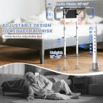 Waysse Bed Rails for Elderly Adults Safety with Foldable Side Table, ASTM Approved Adjustable Bed Assist Rail for Seniors, Non-Slip Handle, Storage Pocket, Fits Twin/Full/Queen/King