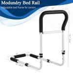 Bed Rails for Elderly Adults Safety: Adjustable Bed Assist Rails for Seniors & Patients with Storage Bag - Adjustment Fits Twin/Queen/King Cali Beds - Bedside Rail Handle Support Bar Bed Guard Rails