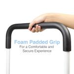 LandTale Bed Assist Rails Adjustable, Safety Bed Handle with Leg, Fall Prevention Hand Guard Grab Bar Bed Cane, Bed Rails for Elderly, Adults, Senior, Handicap, Disabled, Fit King, Queen, Full, Twin