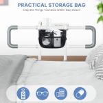 Waysse Bed Rails for Elderly Adults Safety with Foldable Side Table, ASTM Approved Adjustable Bed Assist Rail for Seniors, Non-Slip Handle, Storage Pocket, Fits Twin/Full/Queen/King