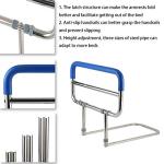 Bedside Assistant Stainless Steel Bedside handrail for The Stable and Foldable Adjustable Senior Bed Safety Rail and Bedside Standing Assist Grab Bar