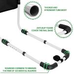 RELIANCER Bed Safety Rail for Elderly Adult,Adjustable Bedside Assist Grab Bar w/Storage Pocket,Bed Side Support Railing for Seniors,Fall Prevent Bedside Handle Bar,Bedside Assist Guard Rails Bed Cane