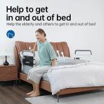 RESTISLAND Dual Bed Side Hand Rail, Bed Assist Rail Adjustable Medical Hospital Assistive Devices Bed Rails for Elderly Adults, Fits Queen, Full & Twin Beds