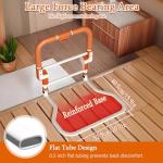 haiorjun Bed Rails for Elderly Adults Safety, Adjustable Folding Bed Assist Rails for Seniors, Foldable Bed Side Rails with Non-Slip Handle and Storage Pouch, Fits King Queen Full Twin Beds