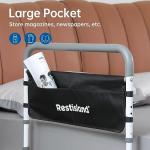 RESTISLAND Dual Bed Side Hand Rail, Bed Assist Rail Adjustable Medical Hospital Assistive Devices Bed Rails for Elderly Adults, Fits Queen, Full & Twin Beds