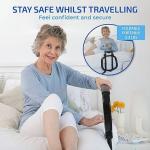 Sturdy Bed Rails for Elderly Adults Safety - Foldable & Adjustable Bed Rail - Supports up to 330lbs - Fit King, Queen, Full, Twin - Bed Guard Rail for Seniors WELLORA