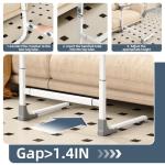 Couch Stand Assist Aid for Elderly, Height and Width Adjustable Chair Sofa Lift Assis Devices for Seniors Sit to Stand Mobility Daily Living Aid Rail Assistance Handle, 450 lbs Capacity (White)