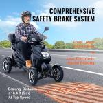 Heavy Duty 4-Wheel Mobility Scooter for Seniors