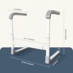 Couch Stand Assist Aid for Elderly, Height and Width Adjustable Chair Sofa Lift Assis Devices for Seniors Sit to Stand Mobility Daily Living Aid Rail Assistance Handle, 450 lbs Capacity (White)