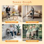 Stand Assist Aid for Elderly Chair Couch Standing Aids and Supports Hip Knee Surgery Recovery Aid Adjustable up to 400lb Height, Mobility Aids Tool Help get up for Seniors Bedrooms Toilet Bathrooms