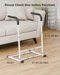 JivaJot Couch Stand Assist Aid for Elderly, Sofa Chair Lift Assist Devices for Seniors Sit to Stand, Standing Aids & Supports, Pregnancy, Disabled, Floor Gap Height ≥ 1.4" Leg Gap ＞24", White